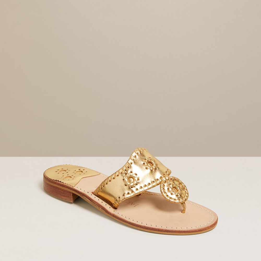 Jack Rogers Gold Sandal size 5 kids size 3.5